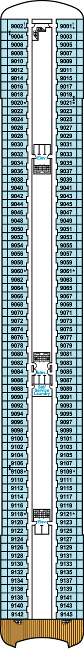 Crystal Serenity Deck Plans: Deck 9, Seabreeze Deck