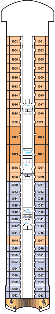 All Suite Cruises - Balcony, Veranda - Penthouse Deck