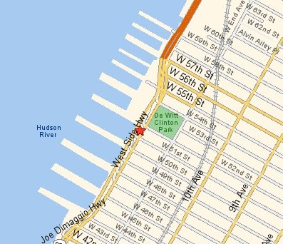 New York Dock Wider Map 