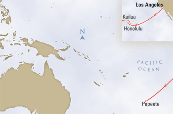Queen Elizabeth 2 Los Angeles to Papeete